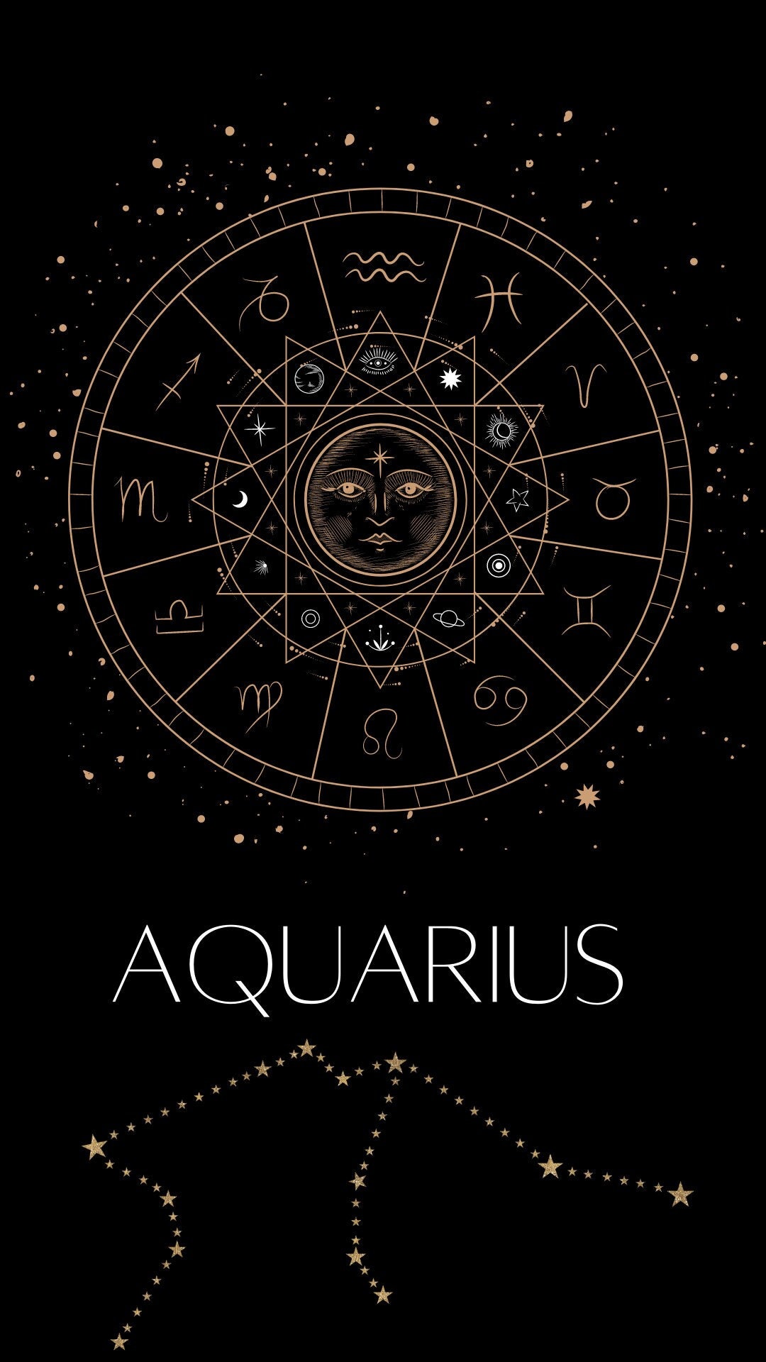 Aquarius Mobile Wallpaper - Etsy
