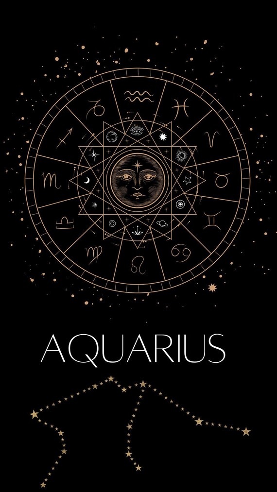 Aquarius Mobile Wallpaper | Etsy