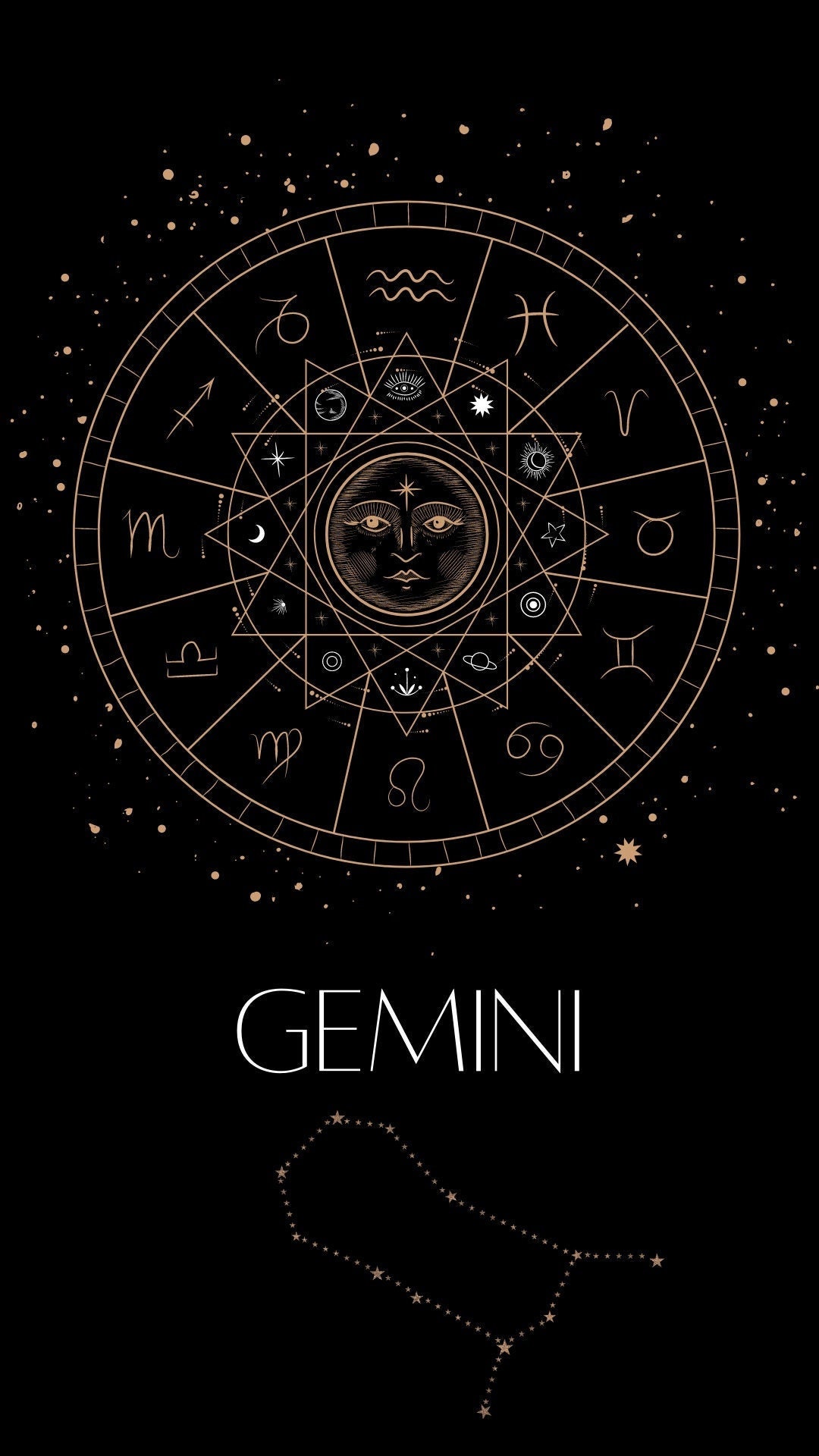 Gemini Mobile Wallpaper - Etsy Gemini Mobile Wallpaper - Etsy