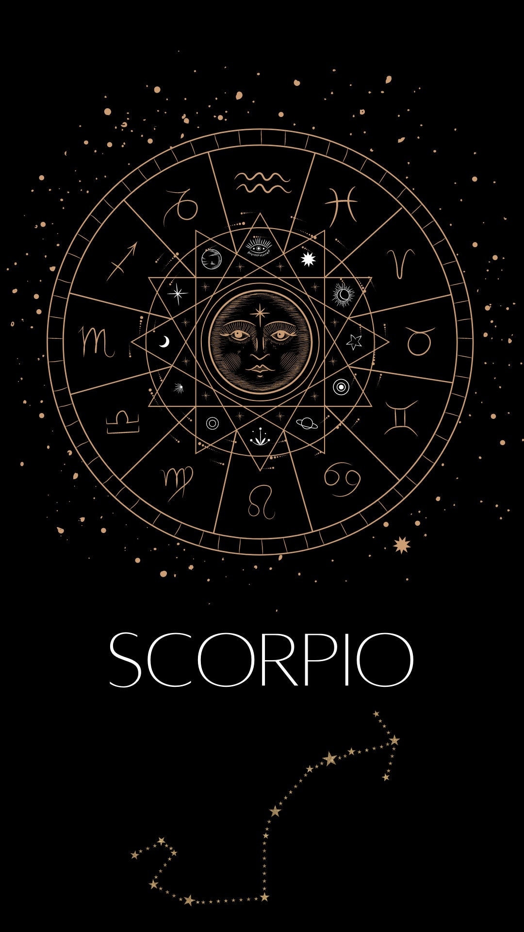 Scorpio horoscope sign in twelve zodiac with galaxy stars - stock photo  5314447 | Crushpixel