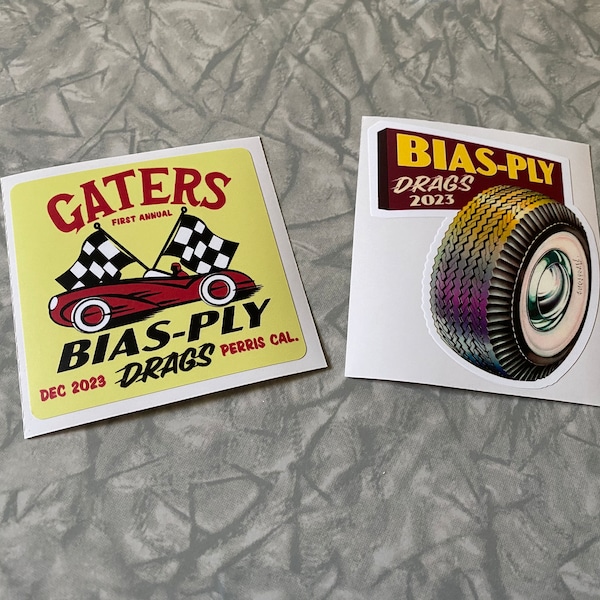 Gaters Bias Ply drags official stickers