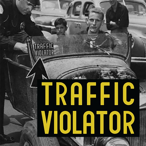 Traffic Violator Sticker - Full size AND Chopped car replica - novelty hot rod sticker