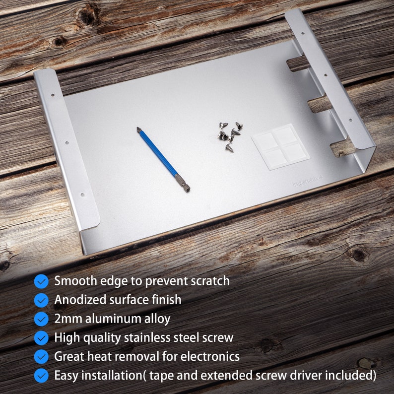 Under Table Shelf Shelf for Laptop Pcmac Mini Computer Etsy