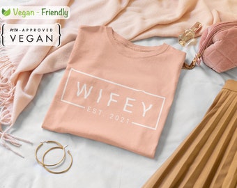 Wifey Shirt | Wifey T-Shirt Set | Honeymoon Shirt | Honey moon | Husband and Wife | Couples shirts | Engagement Gift | Wedding Gift | Vegan