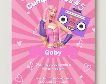 Luli Pampin Birthday Invite