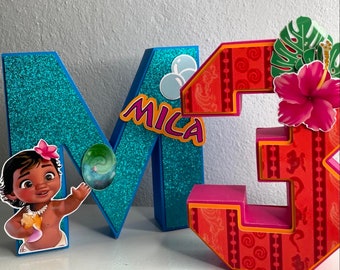 Letras 3D de Moana