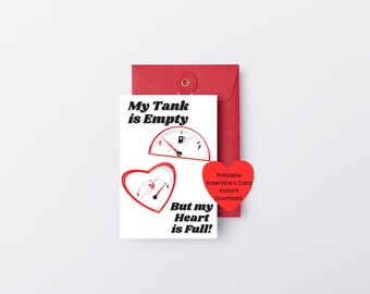 My Tank Is Empty | Printable Digital Download