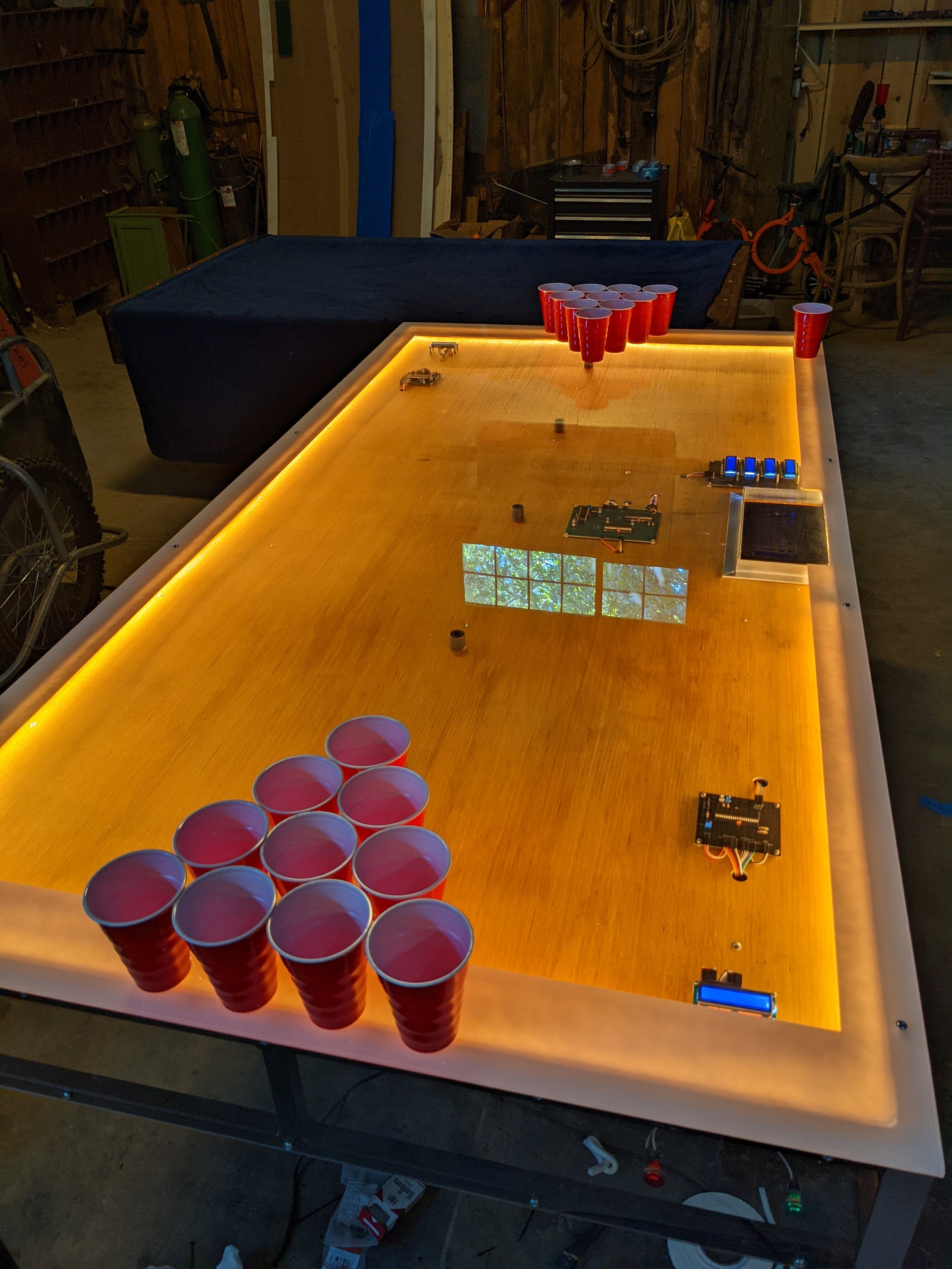Wood Beer Pong Table 