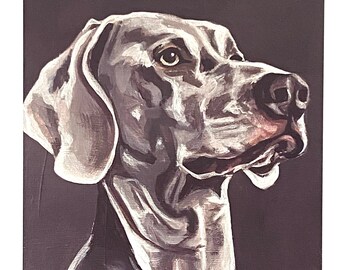 Weimaraner, Art Print, Dog Portrait, Wall art Print, Dog Lover Gift, Pet Portrait, Animal Lover Gift,Kids Room Decor, Dog Breed Art