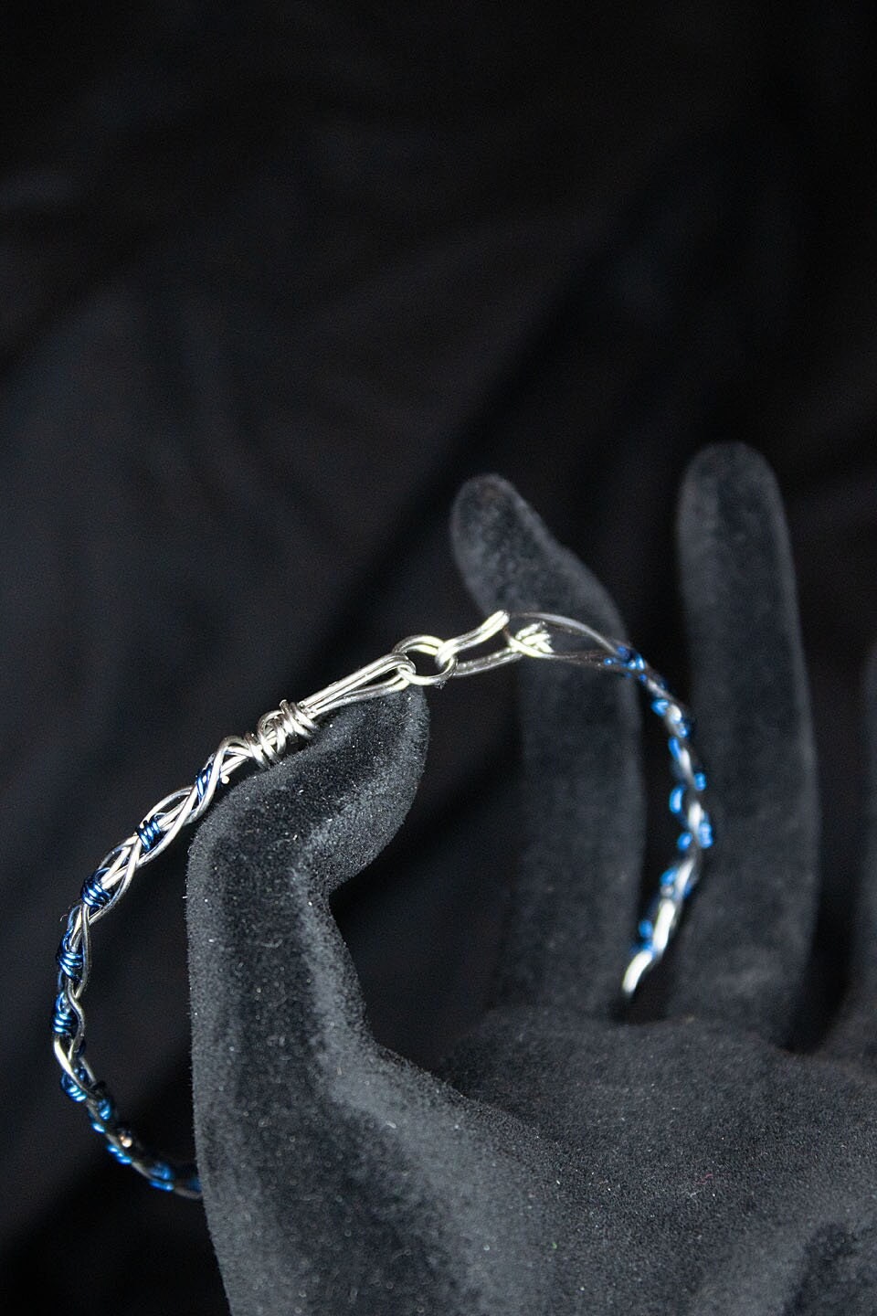 Handmade Woven Metal Bangle, Handmade Woven Metal Bracelet, Wire Wrapped Bracelet, Wire Wrapped