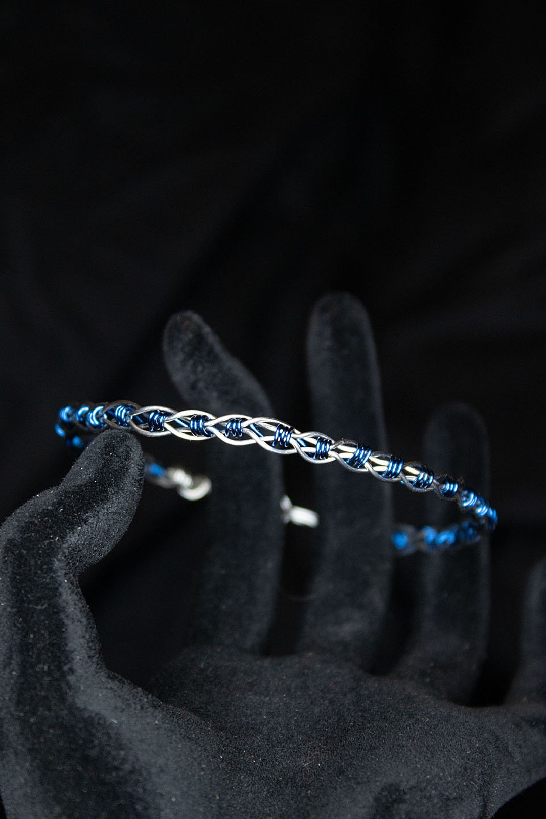 Handmade Woven Metal Bangle, Handmade Woven Metal Bracelet, Wire Wrapped Bracelet, Wire Wrapped