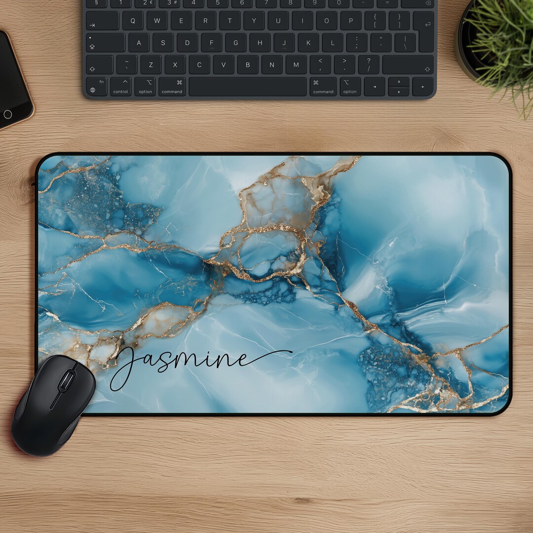 Custom Desk Mat Mousepad With Name, Large Modern Desktop Mats, Colorful ...