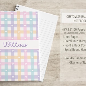 Personalized Stationery Set, Kids Letter Writing Set, Writing Paper for Girls, Heart Notebook, Girls Notepads, Notecard Set, with Envelopes afbeelding 4