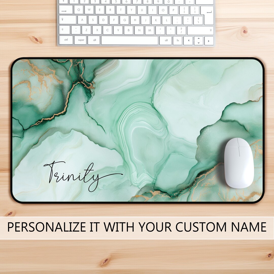 Custom Name Desk Mat Mousepad, Large Modern Desktop Mats, Girls ...