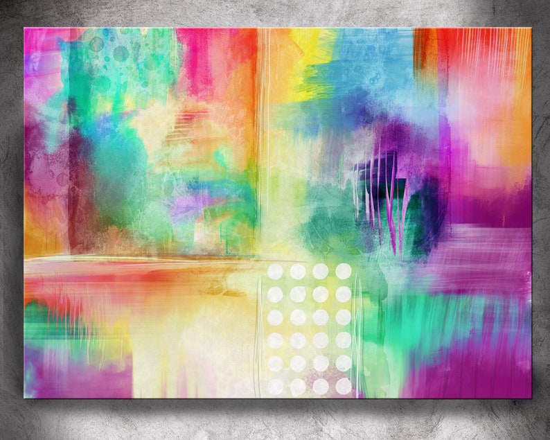Abstract Contemporary Wall Art Print Colorful Wall Art Decor , Abstract Contemporary Wall Art Print Colorful Wall Art Decor ,