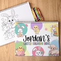 Personalized Easter Spring Coloring Book, Kids Bunny Color Books With Name, Basket Stuffers Party Favor gift, Boys & Girls Color Books
