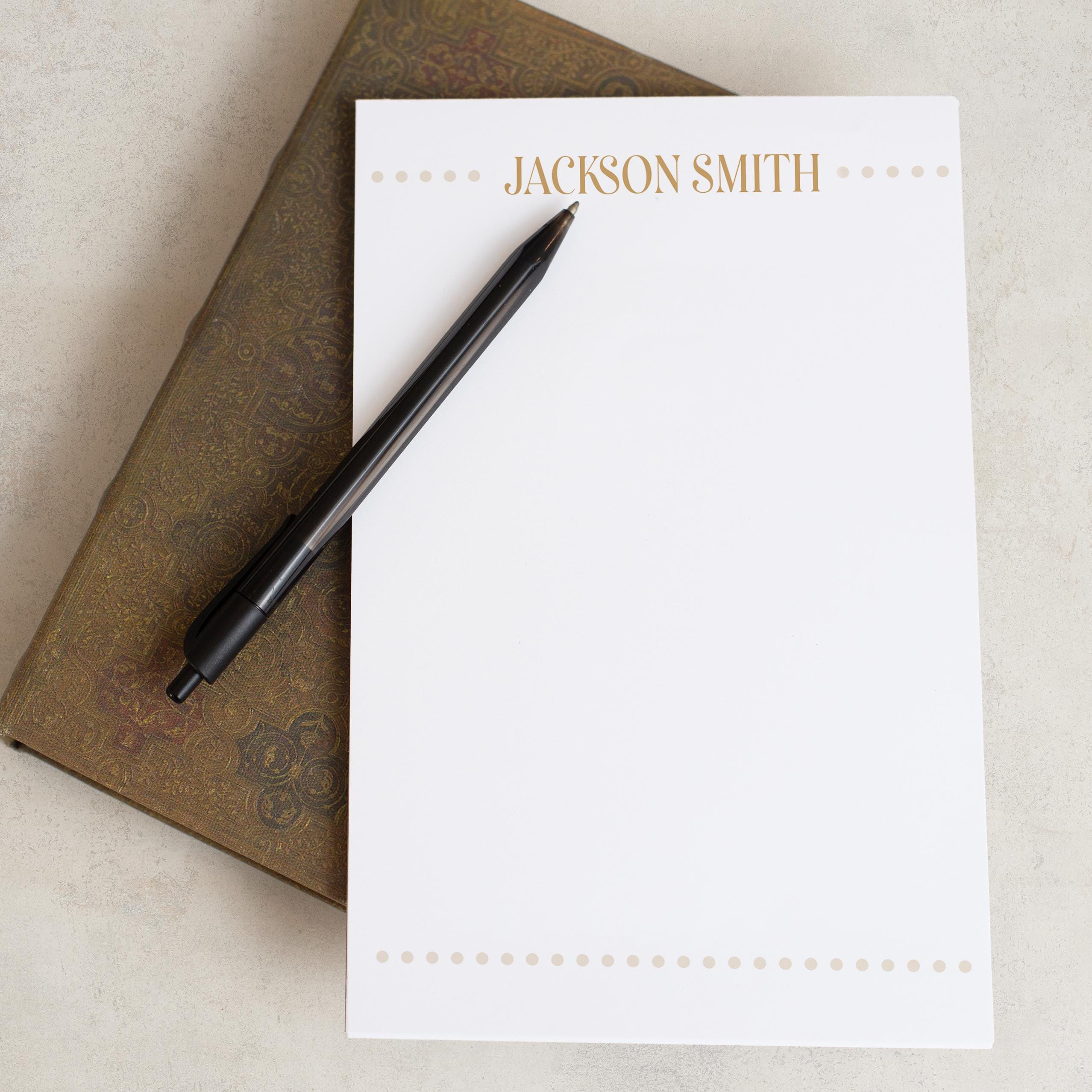 Personalized Notepad Set Personalized Notepad, Custom Monogram Initials Notepads, Teacher Gifts ...