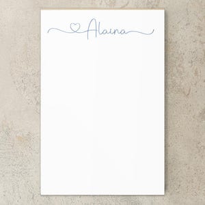 Bloc-notes personnalisé, bloc-notes personnalisés avec initiales monogrammes, cadeaux pour professeur, cadeau pour collègue, liste de choses à faire, mot de remerciement, papeterie personnalisée image 10