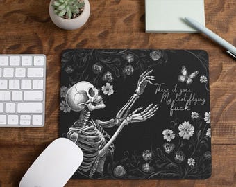 Funny Desktop Mousepad, There it goes My last Flying F**K, Adult Humor for Work or Home Office