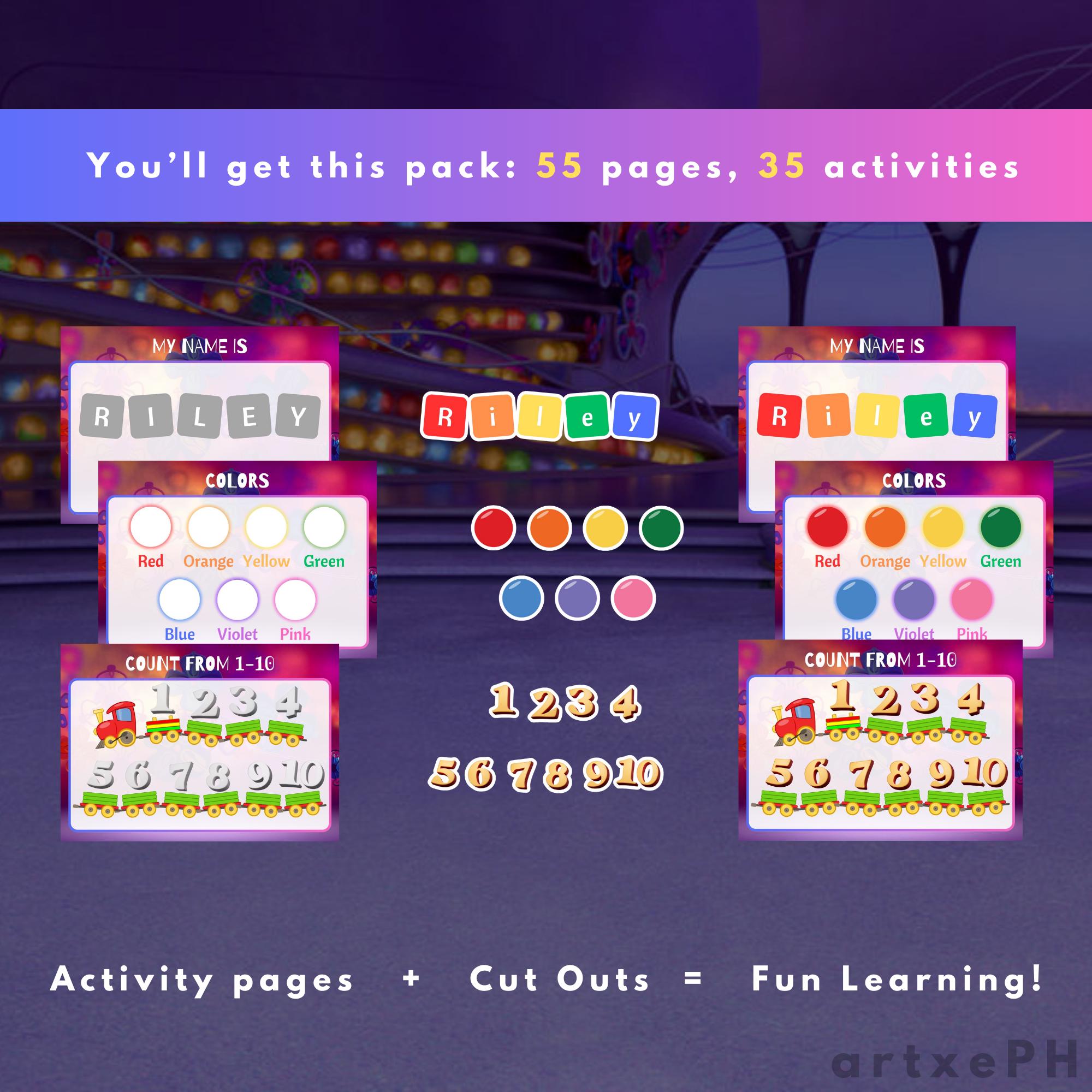 Inside Answer Learning Resources INSIDE OUT Toddler Busy Book | Printable Learning Binder | Preschool ...