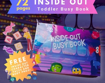 INSIDE OUT Toddler Busy Book | Printable Learning Binder | Preschool Activities, Homeschool Resources, Kids Quiet Book, DIGITAL
