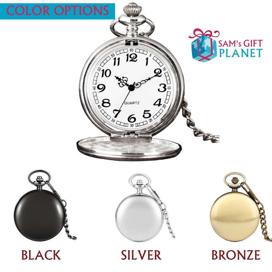 Pocket Watch, Personalized Christmas Gift, Groomsmen Gift, Sentimental