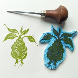 Mandarke rubberstempel voor scrapingbooking, heksenstempeldecor voor verpakking, decoratief patroon, geweldig als cadeau voor ambachtslieden en magische mensen