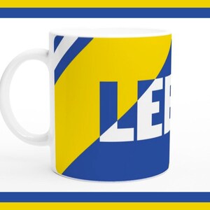 LEEDS CUP Gift for Dad, Son, Mum or Daughter / Best Football Fan Present / Coffee Mug or Tea Cup Gift