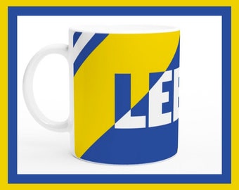 Leeds Coffee Mug Tea Cup - White 11oz Ceramic Mug