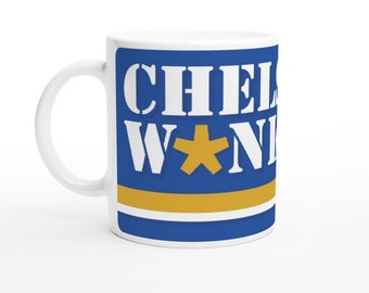 Taza de cerámica divertida de aficionado del Chelsea, regalo de broma