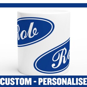 Personalised LOGO Cup - Personalized Mug Gift - Present for Son Father Daughter Mom