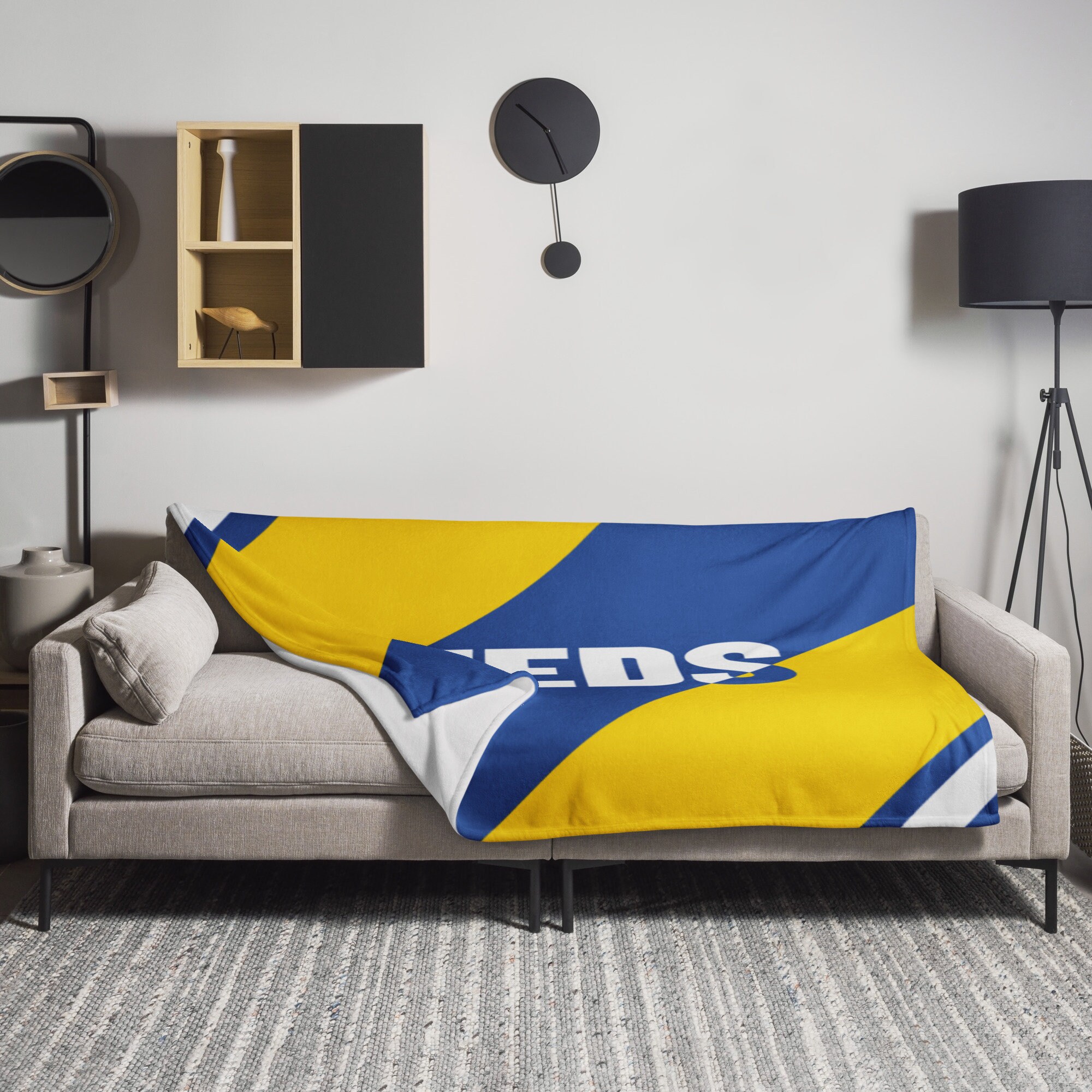 Leeds Throw Blanket Bed Cover Sofa Throw Leeds United
