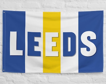 Bandera de fútbol de Leeds: colgante de pared de fútbol, regalo deportivo