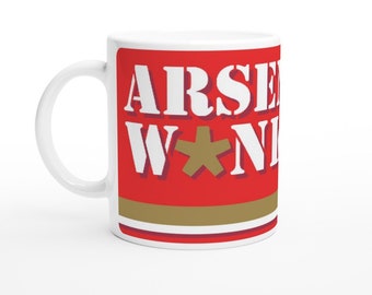 Taza divertida de aficionado del Arsenal, regalo de broma