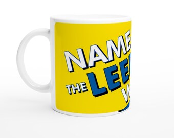 Taza personalizada del Leeds Wanker, regalo divertido para un fan del fútbol
