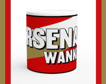 Taza divertida del Arsenal Wanker, regalo para un fanático del fútbol