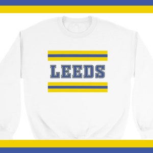 Leeds - Sweatshirt Jersey Jumper Pullover, Leeds United LUFC Classic Unisex Crewneck Sweatshirt