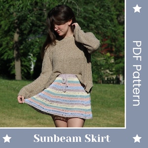 Crochet Sunbeam Skirt PDF Pattern