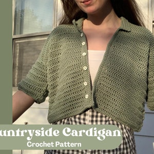 Crochet Countryside Cardigan PDF Pattern