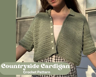Crochet Countryside Cardigan PDF Pattern