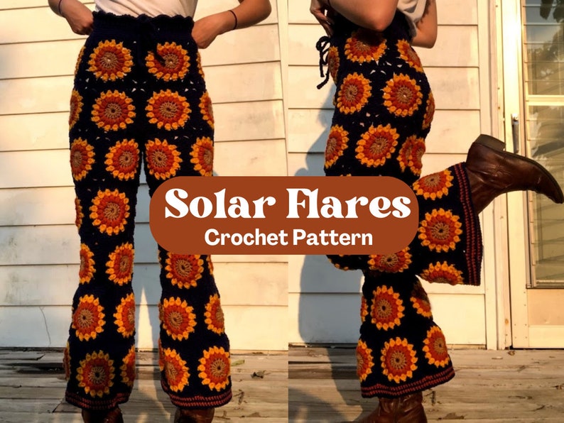 Crochet Solar Flares PDF Pattern image 1