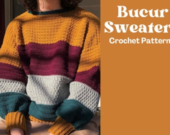 Crochet Bucur Sweater PDF Pattern