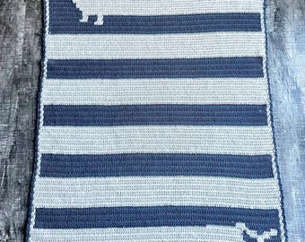 Teckeldeken - gehaakt pdf-kleedpatroon