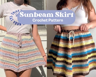 Crochet Sunbeam Skirt PDF Pattern