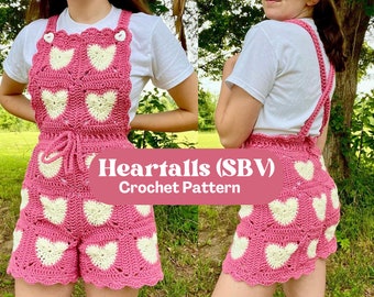 Crochet Heartalls (Square Bib Version) PDF Pattern