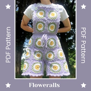 Crochet Floweralls PDF Pattern