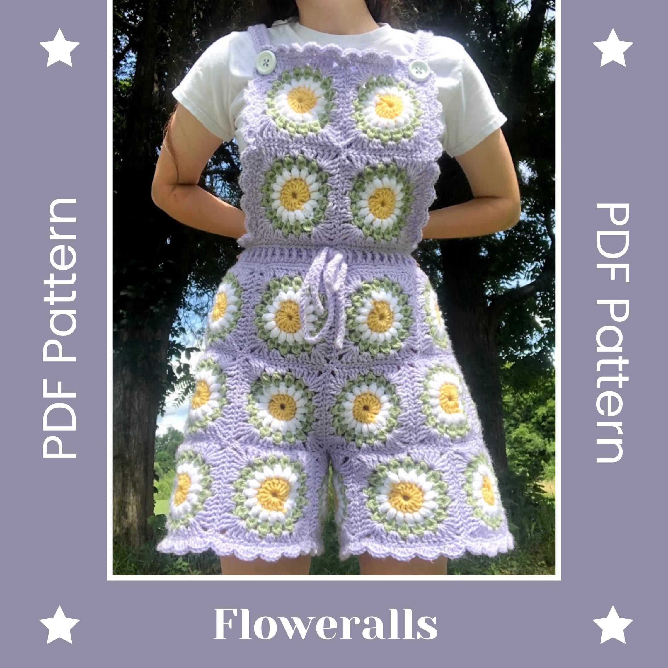 Crochet Floweralls PDF Pattern