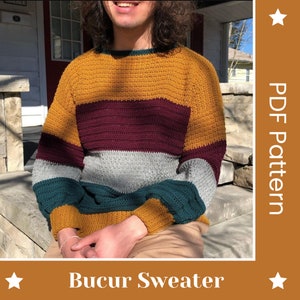 Crochet Bucur Sweater PDF Pattern