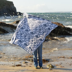 Whales & Waves Throw - Crochet PDF Ocean Blanket Pattern
