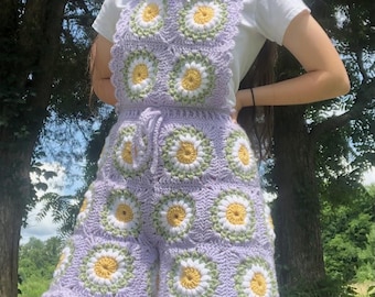 Floweralls - Crochet PDF Overalls Pattern